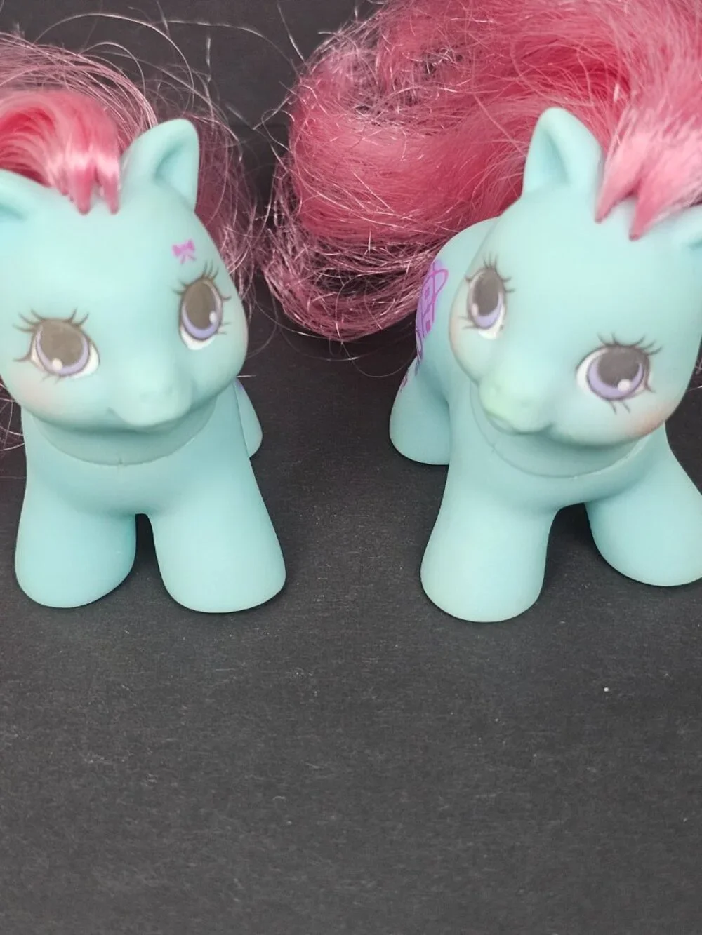 Vintage My Little Pony G1 Teeny Tiny Twins Baby Rattles And Tattles MLP 1989 Set